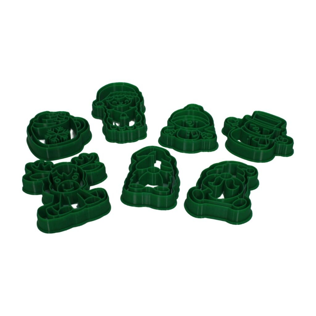 Kit 7 Cortadores de Biscoito de Natal Personagens