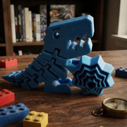Fidget Dinossauro Flexi-Rex Articulado - Imagem 4