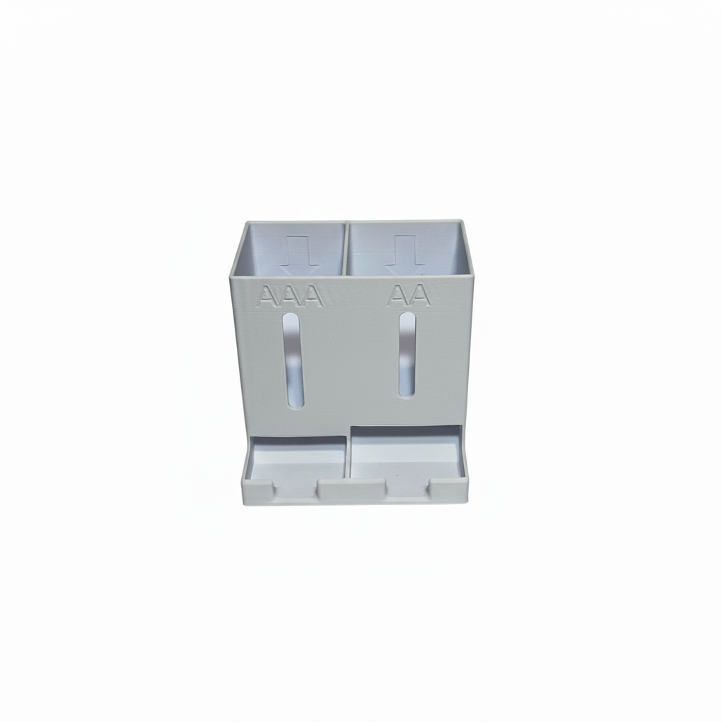Porta-pilhas Dispenser AA e AAA — Branco